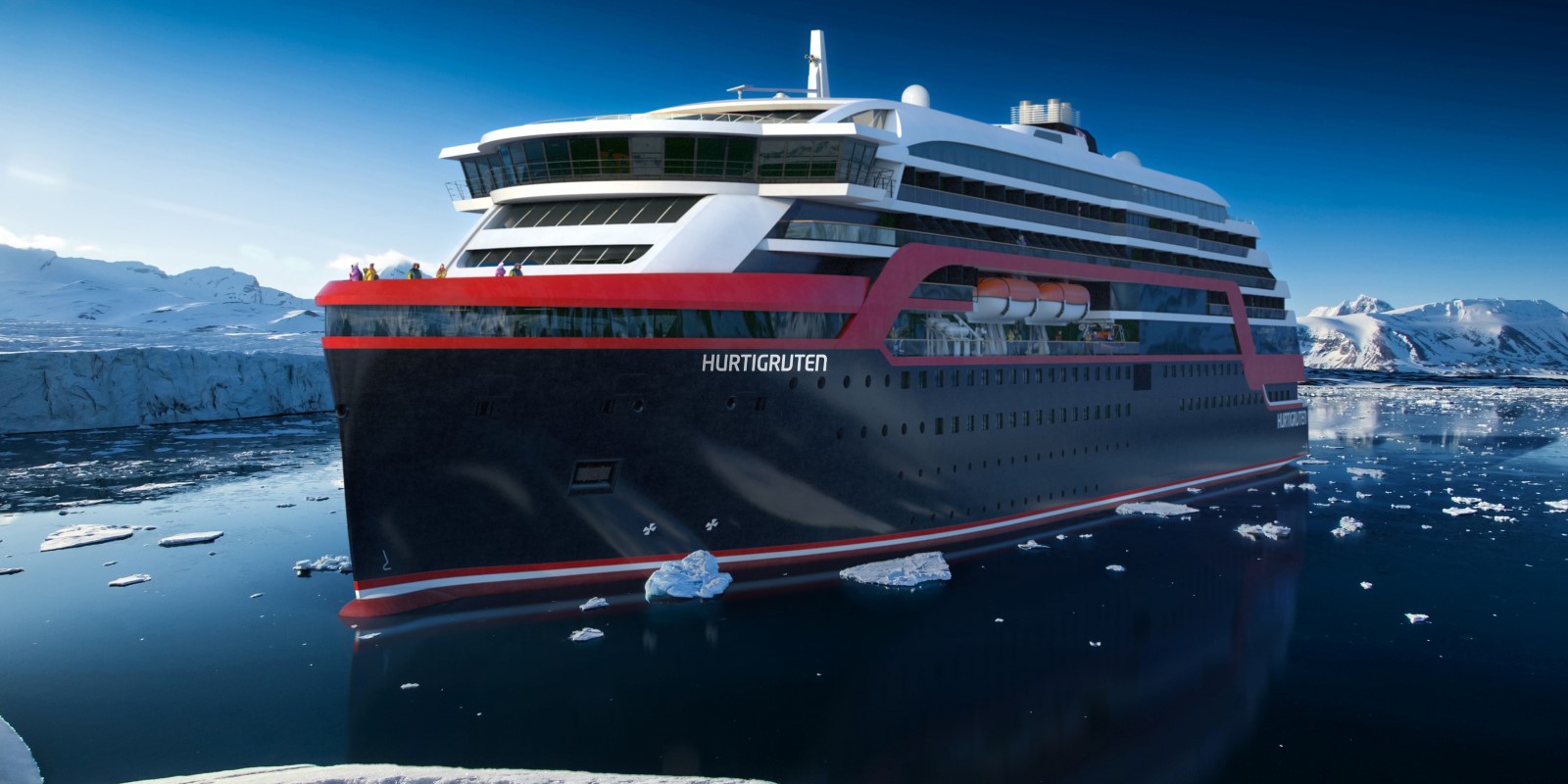 New Hurtigruten Hybrid Ship Roald Amundsen