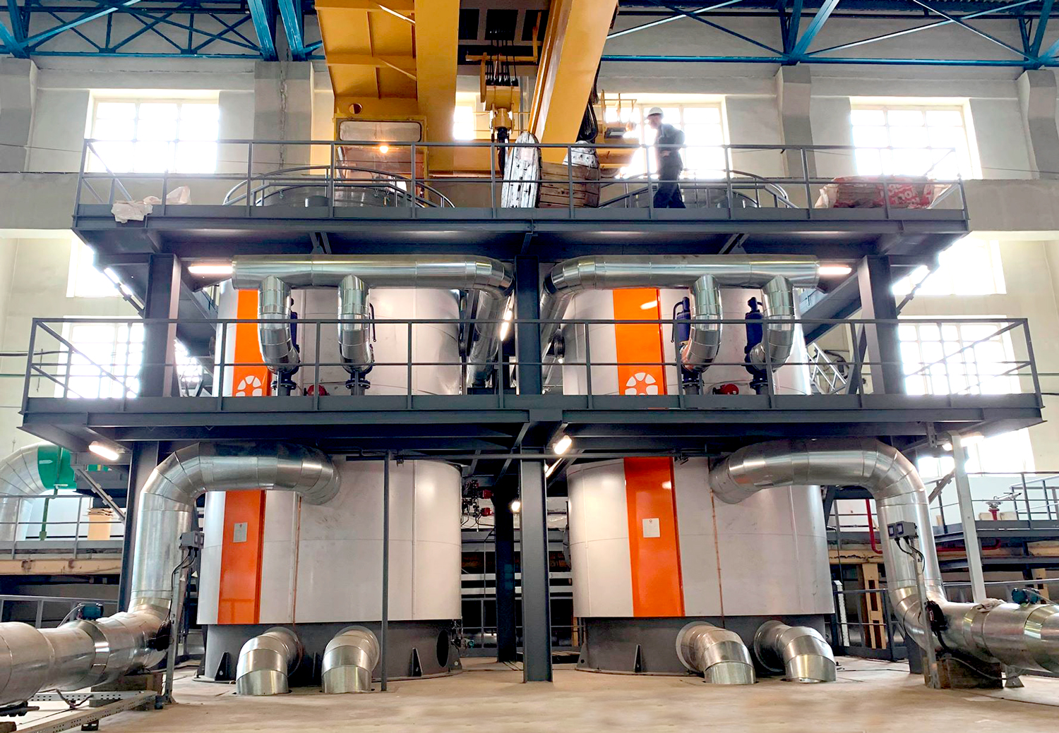 The 2 x 50 MW Electrode Hot Water Boilers by PARAT in Minsk are now in operation